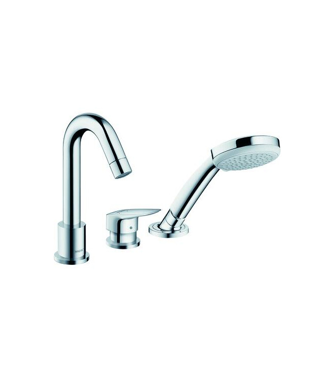 HANSGROHE LOGIS PARTE ESTERNA GR. B.VASCA 3FORI + DOCCETTA CROMO - 71310000