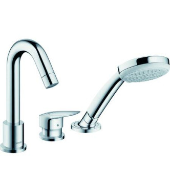 HANSGROHE LOGIS PARTE ESTERNA GR. B.VASCA 3FORI + DOCCETTA CROMO - 71310000