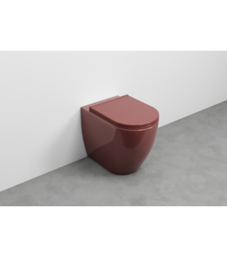 SMILE FLOOR-MOUNTED TOILET WITHOUT FLUSH VALVE 53x35 H.42 CORAL - SMVASKCO