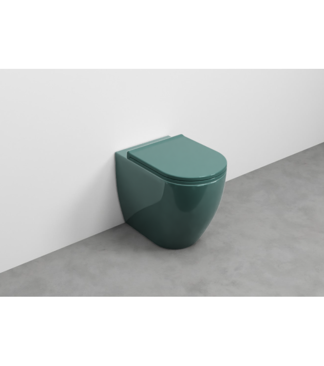 SMILE FLOOR-MOUNTED TOILET WITHOUT FLUSH VALVE 53x35 H.42 EMERALD - SMVASKSM
