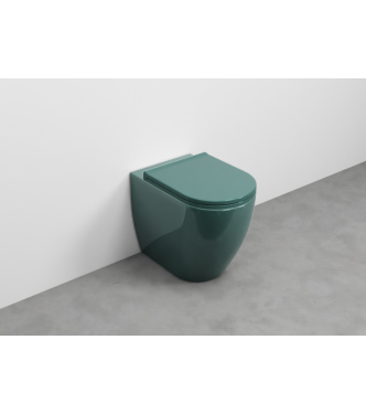 SMILE FLOOR-MOUNTED TOILET WITHOUT FLUSH VALVE 53x35 H.42 EMERALD - SMVASKSM