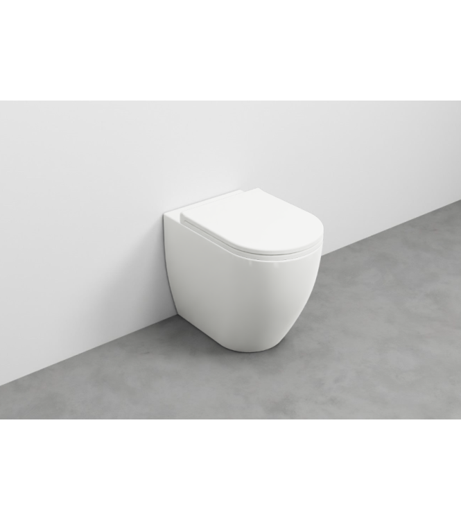 SMILE FLOOR-MOUNTED TOILET WITHOUT FLUSH VALVE 53x35 H.42 TALCO - SMVASKTL