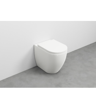 SMILE WC A TERRA SENZA BRIDA 53x35 H.42 TALCO - SMVASKTL CERAMICA CIELO