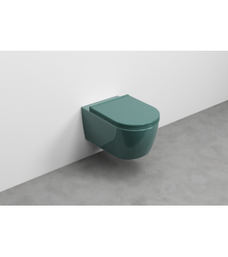 SMILE WC SOSPESO SENZA BRIDA+FISSAGGI 53x35 SMERALDO - SMVSNWKSM CERAMICA CIELO