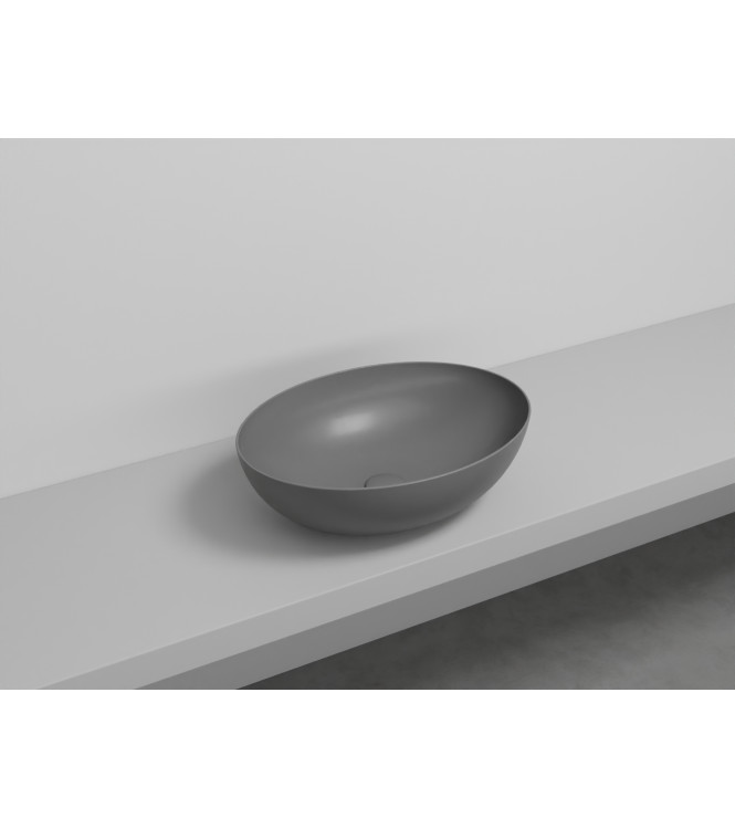 ECO SMALL OVAL BASIN 58x42 H.16.5 CEMENT - BAECO58CM
