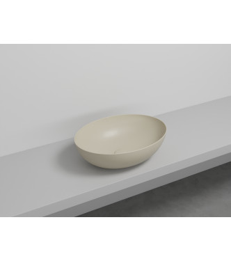 ECO SMALL BACINELLA OVALE 58x42 H.16,5 LINO - BAECO58LN CERAMICA CIELO