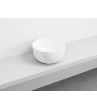 ERA BACINELLA APPOGGIO SENZA TROPPO PIENO Ã˜ 45 H.24 BIANCO LUCIDO - BAERA CERAMICA CIELO