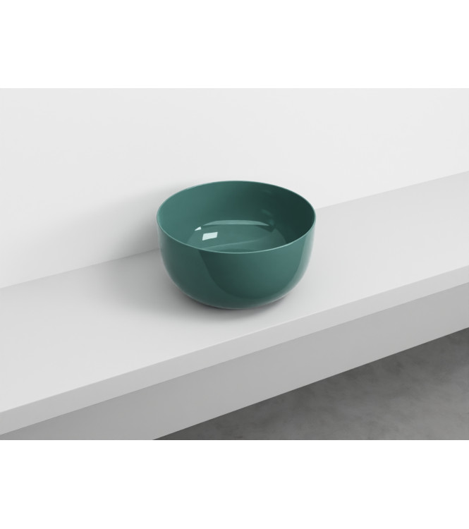 ERA BACINELLA APPOGGIO SENZA TROPPO PIENO Ã˜ 45 H.24 SMERALDO - BAERASM CERAMICA CIELO