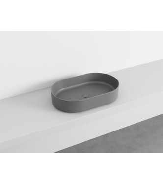 SHUI COMFORT OVAL WASHBASIN 60x38 CEMENT - SHCOLAO60CM