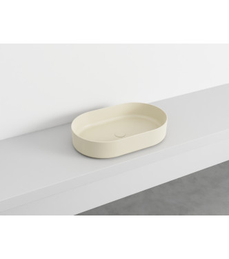SHUI COMFORT OVAL WASHBASIN 60x38 LINEN - SHCOLAO60LN