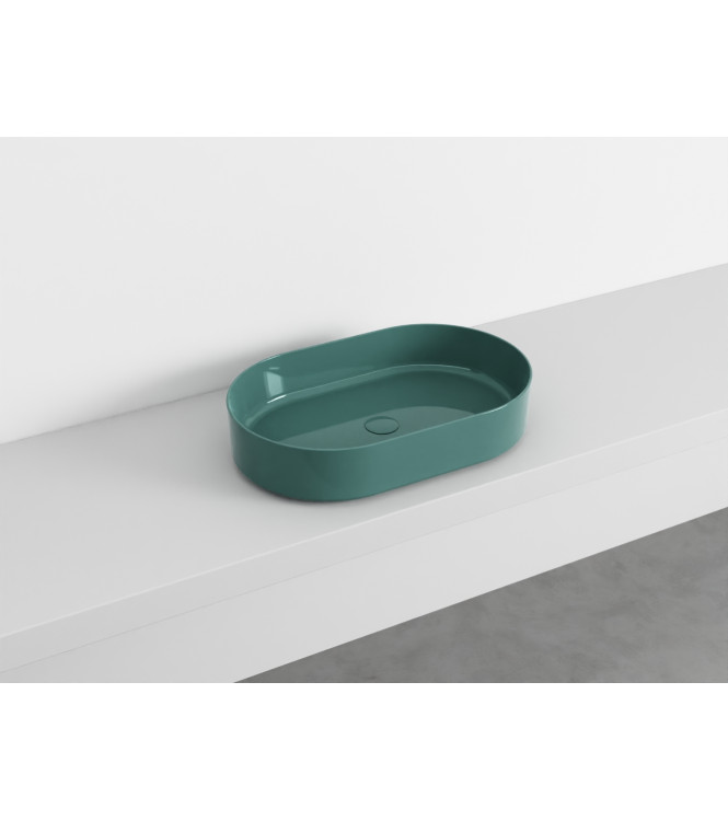 SHUI COMFORT OVAL WASHBASIN 60x38 EMERALD - SHCOLAO60SM