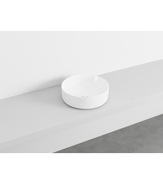 SHUI COMFORT Ø 40 GLOSSY WHITE WASHBASIN - SHCOLAT40