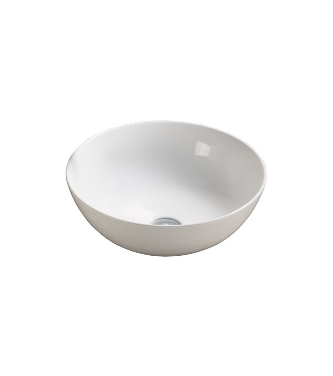 LAVABO APPOGGIO 415 X 415 X 155 BIANCO LUCIDO - LAR001 AQUALIFE