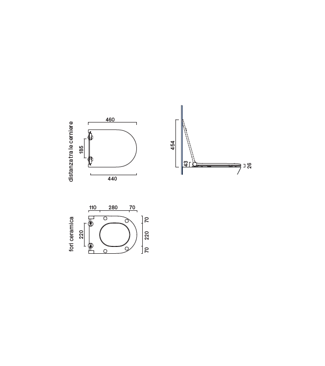 SFERA-ZERO SEDILE SLIM SOFT-CLOSE BIANCO LUCIDO CATALANO - 0551200001