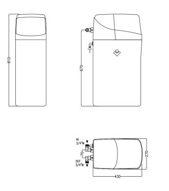 ADDOLCITORE AUTOMATICO ELETTRONICO DOMOSOFT UKV-BIO 25 - 081008 CILLICHEMIE