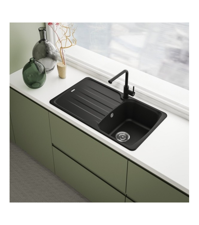 MISCELATORE CUCINA FRANKE LINA L NERO CON DOCCETTA ESTRAIBILE - 115.0712.435