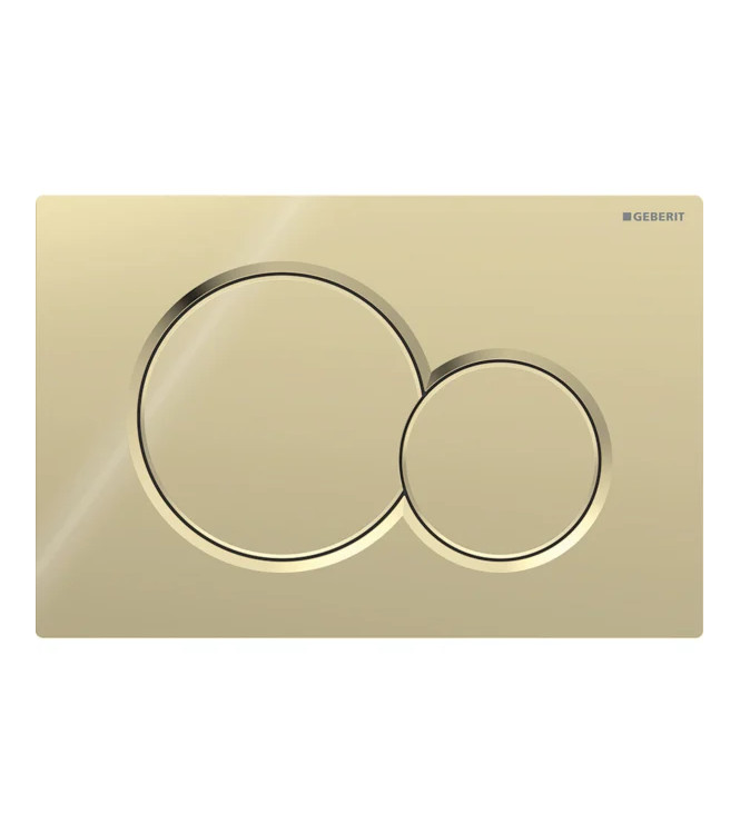 SIGMA 01 GEBERIT CONTROL PLATE IN POLISHED BRASS - 115.770.DT.5
