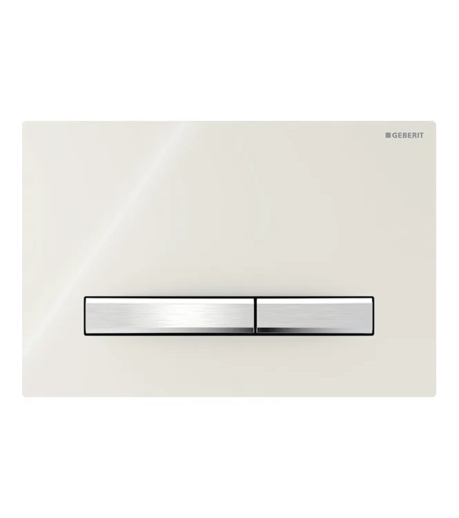 PLACCA DI COMANDO SIGMA 50 GEBERIT TASTI CROMO, PLACCA GRIGIO SABBIA - 115.788.JL.2