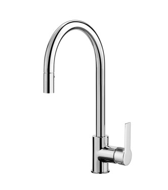 FIMA MISCELATORE MONOFORO LAVELLO MAST CON DOCCETTA ESTRAIBILE - F3538WCR