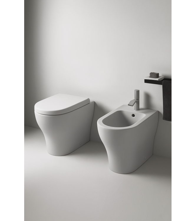 SET SANITARI A TERRA CERAMICA CIELO SERIE ENJOY BIANCO OPACO EJVATL + EJBITL + CPVEJNEWFTL