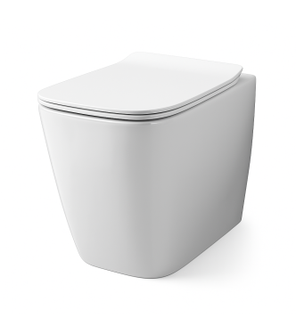 FLUSH-MOUNTED TOILET WITHOUT FLUSH VALVE SERIES A 16 ART-CERAM GLOSSY WHITE - ASV00401
