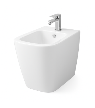 FLOOR-MOUNTED BIDET SERIES A 16 ART-CERAM GLOSSY WHITE - ASB00201