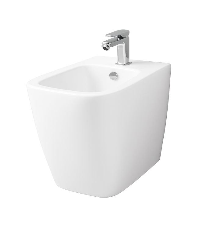 FLOOR-MOUNTED BIDET SERIES A 16 ART-CERAM MATT WHITE - ASB00205