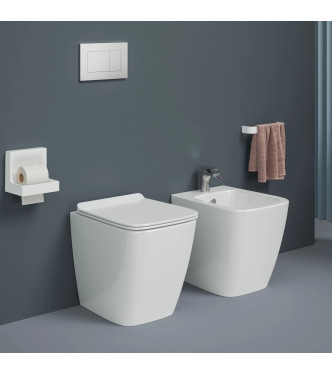 SET SANITARI A TERRA SERIE A16 BIANCO LUCIDO ART-CERAM / ASV00401 + ASB00201 + ASA00101