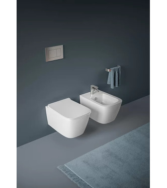 ART-CERAM A16 SERIES WALL-HUNG SANITARY WARE SET GLOSSY WHITE / ASV00301 + ASB00101 + ASA00101
