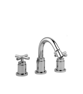 MISCELATORE BIDET 3 FORI CON CANNA ORIENTABILE PAFFONI QUATTRO -QTV118CR