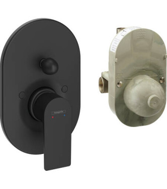 HANSGROHE REBRIS E SET MISCELATORE MONOCOMANDO VASCA INCASSO NERO OPACO - 72458670