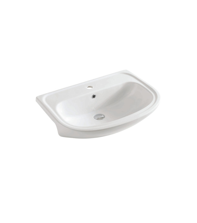 APOLLO SEMI-RECOVERED WHITE WASHBASIN - APL00101 ART CERAM