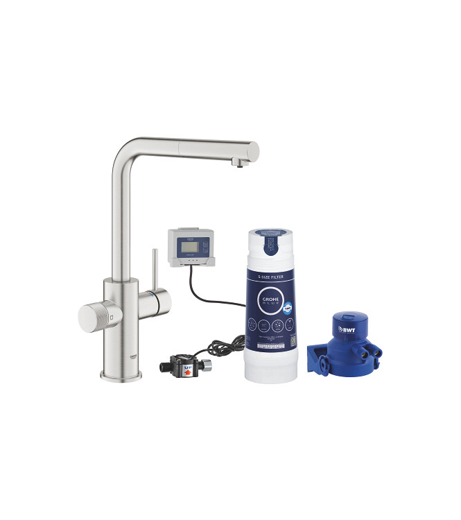 GROHE BLUE + MINTA CON DOCCETTA ESTRAIBILE CROMO SATINATO - 1000141