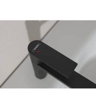 HANSGROHE REBRIS S SINGLE-LEVER BASIN MIXER COOLSTART WITH MATT BLACK DRAIN - 72513670