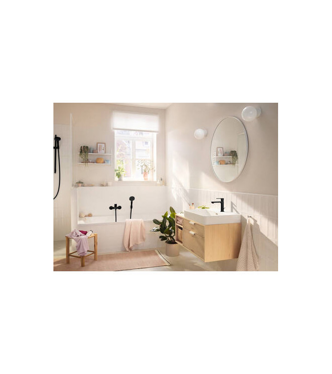 HANSGROHE REBRIS S SINGLE-LEVER BASIN MIXER COOLSTART WITH DRAIN BLACK MATT - 72519670