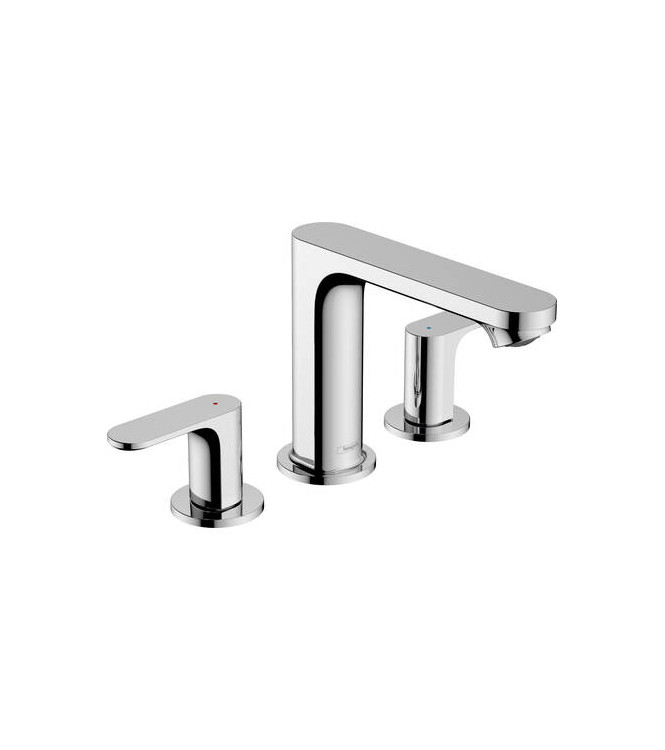 HANSGROHE REBRIS S 3-HOLE WASHBASIN MIXER WITH CHROME DRAIN - 72530000
