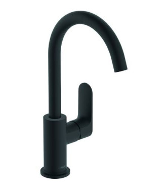 HANSGROHE REBRIS S SINGLE-LEVER BASIN MIXER WITH SWIVEL SPOUT, MATT BLACK - 72536670