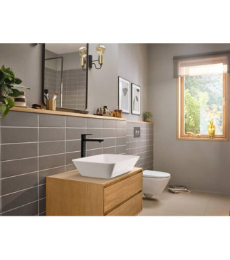 HANSGROHE REBRIS E SINGLE-LEVER BASIN MIXER WITHOUT DRAIN BLACK MATT - 72545670