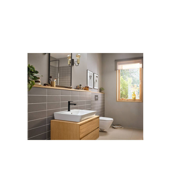 HANSGROHE REBRIS E SINGLE-LEVER BASIN MIXER WITH DRAIN BLACK MATT - 72557670