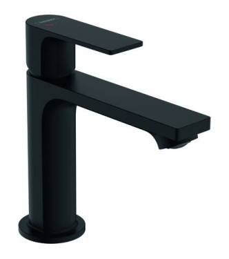 HANSGROHE REBRIS E COOLSTART SINGLE-LEVER BASIN MIXER WITH MATT BLACK DRAIN - 72559670