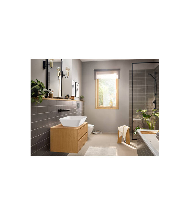 HANSGROHE REBRIS AND SINGLE-LEVER BASIN MIXER, WALL-MOUNTED, MATT BLACK - 72568670