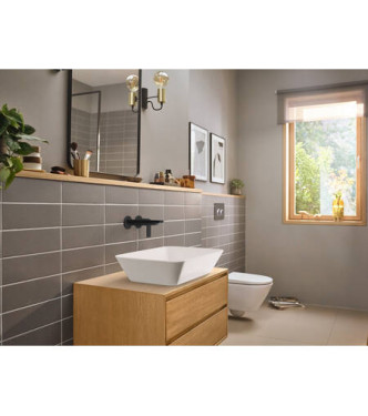 HANSGROHE REBRIS E MISCELATORE MONOCOMANDO LAVABO INCASSO PARETE NERO OPACO - 72568670