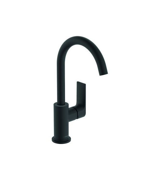 HANSGROHE REBRIS E MISCELATORE MONOCOMANDO LAVABO CON BOCCA GIR. NERO OPACO - 72576670