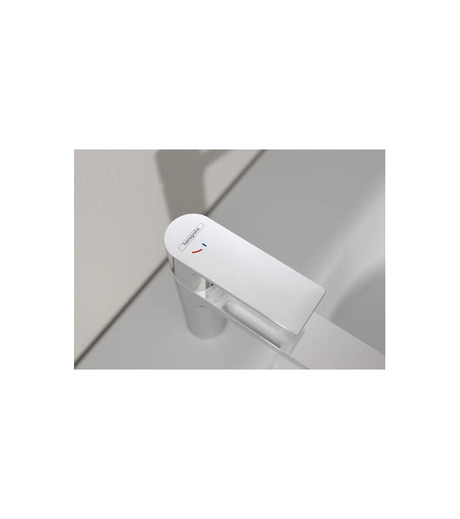 HANSGROHE REBRIS E COOLSTART SINGLE-LEVER BASIN MIXER WITH CHROME METAL DRAIN - 72585000