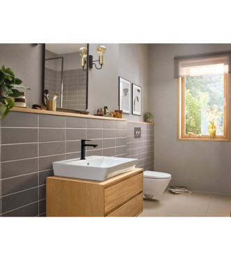 HANSGROHE REBRIS E SINGLE-LEVER BASIN MIXER COOLSTART/ECOSMART + MATT BLACK - 72589670