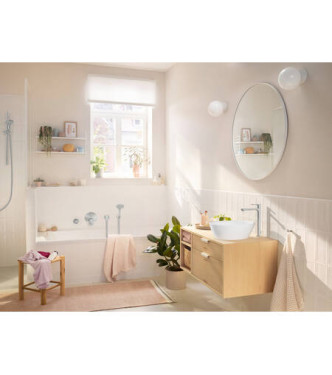 HANSGROHE REBRIS S MISCELATORE MONOCOMANDO LAVABO COOLSTART/ECOSMART + PER CATINO CROMO - 72590000