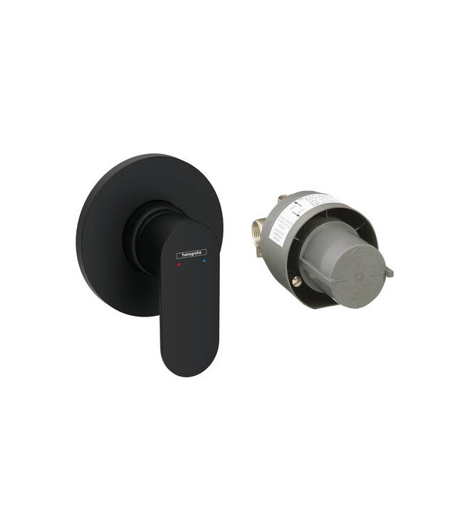 HANSGROHE REBRIS S SET SINGLE-LEVER SHOWER MIXER, BUILT-IN, MATT BLACK - 72648670