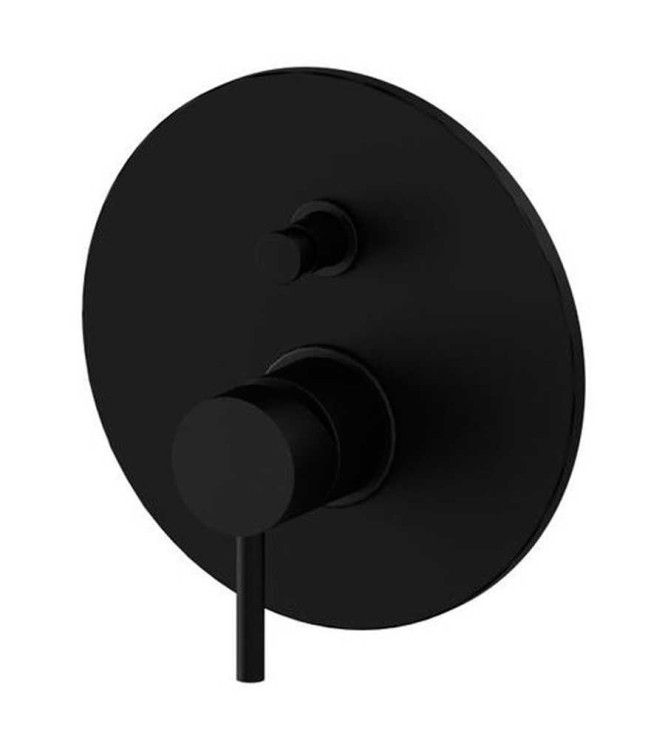 PAFFONI LIGHT MISCELATORE INCASSO DOCCIA CON DEVIATORE NERO OPACO - LIG015NO