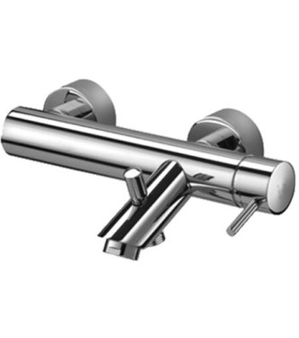 PAFFONI LIGHT EXTERNAL SINGLE-LEVER MIXER FOR BATHTUB WITHOUT DUPLEX CHROME - LIG022CR