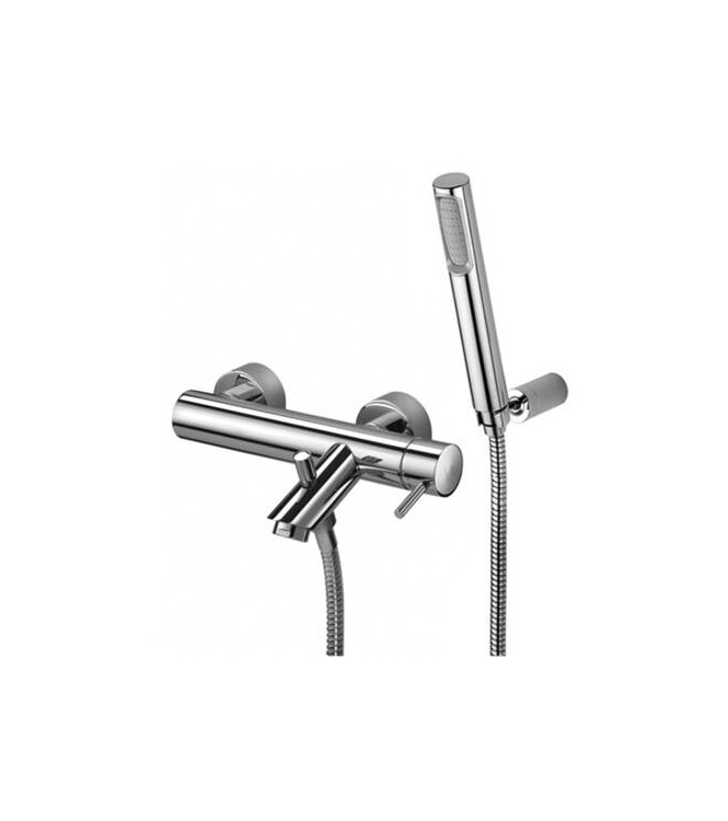 PAFFONI LIGHT MISCELATORE MONOCOMANDO ESTERNO VASCA CON DUPLEX CROMATO - LIG023CR